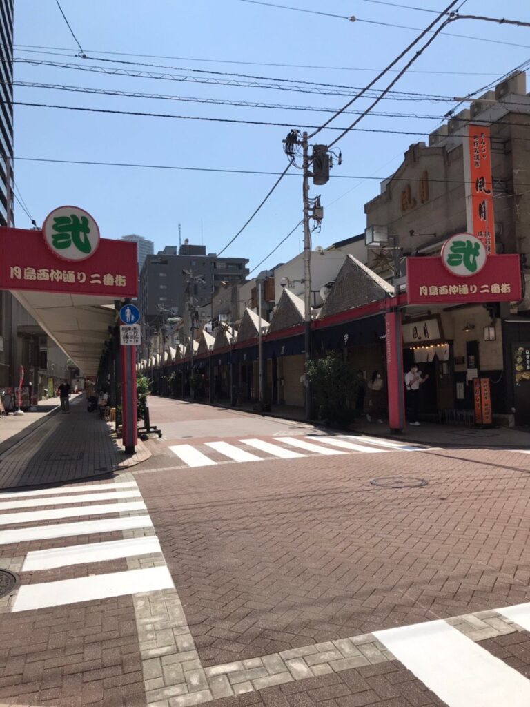 月島　西仲通り商店街（もんじゃストリート）　2番街　風月